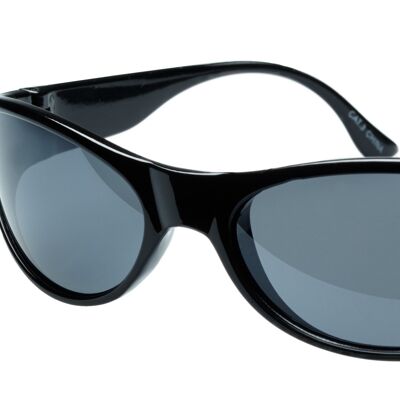 Sonnenbrille - RECALL- Schwarzer Rahmen mit grauen Gläsern