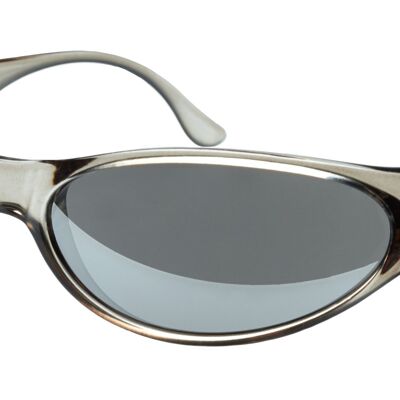 Sonnenbrille – RECALL – Grauer Rahmen mit grau verspiegelten Gläsern