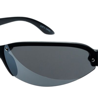 Sonnenbrille - SPLITZ - Zwart montuur met grijze lens