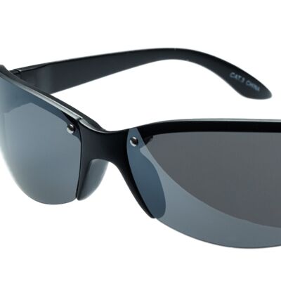 Sonnenbrille - SPLITZ - Zwart montuur met grijze lens