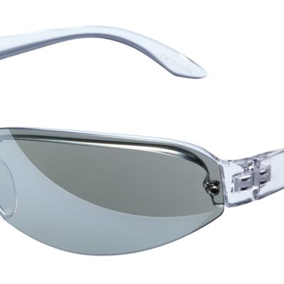 Sunglasses - SPLITZ - Helder montuur met blauwe lens