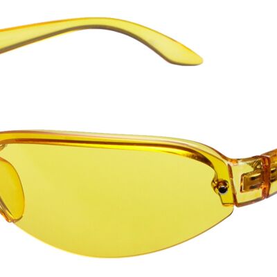 Lunettes de soleil - SPLITZ - Monture Jaune avec verres Jaunes