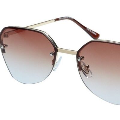 Sunglasses - B-FLY - Silver frame with Light Purple lens