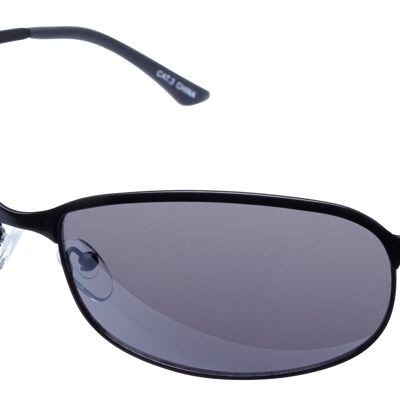 Sonnenbrille - KANGA - Schwarzer Rahmen mit grauen Gläsern