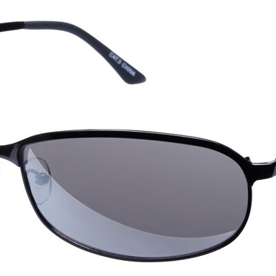 Sonnenbrille – KANGA – Gunmetal-Rahmen mit grau verspiegelten Gläsern