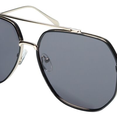Sonnenbrille - T-HEADS - Schwarzer Rahmen mit grauen Gläsern