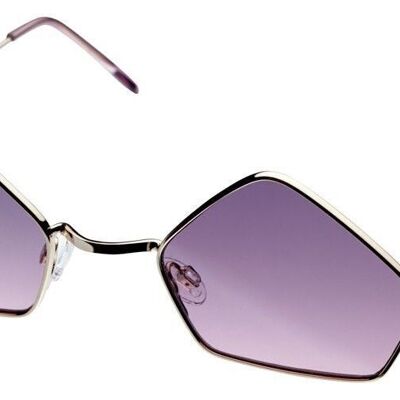 Sonnenbrille – MISSPUTIN – Goldrahmen mit violetten Gläsern
