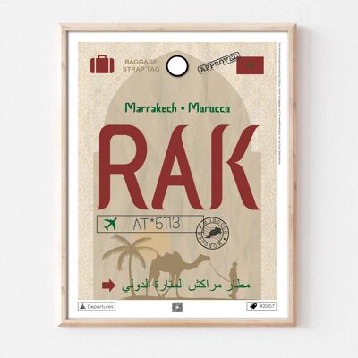 Marrakech Destination Poster