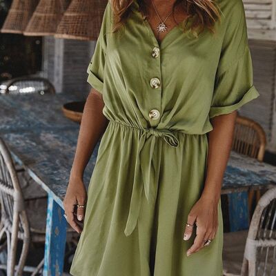 Playsuit In Khaki