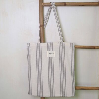 Gray Multistripes Small Bag