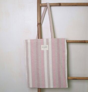 Petit sac lignes roses