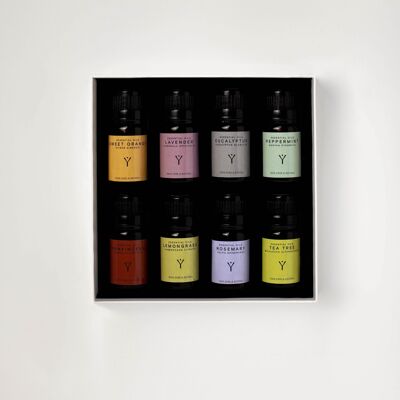 Coffret cadeau d'huiles essentielles (8 x 10 ml)