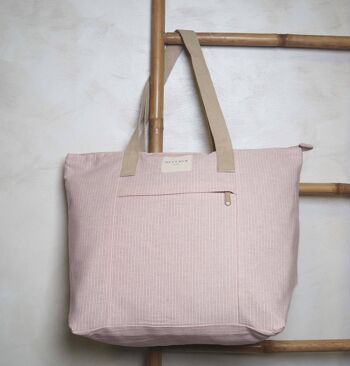 Sac fourre-tout rose 1