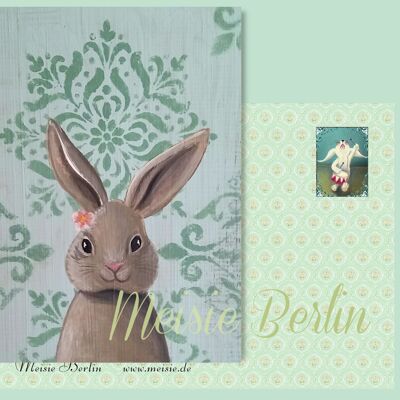 Carte Postale Lapin Uli