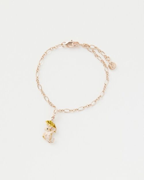 Fable Enamel Dormouse Collector Chain Bracelet