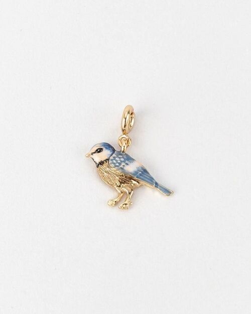 Enamel Blue Tit Charm