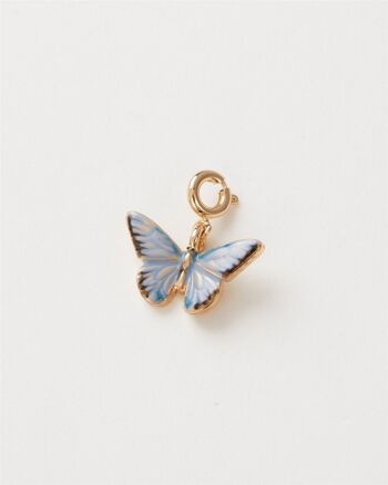 Charm Papillon Bleu Émail 1