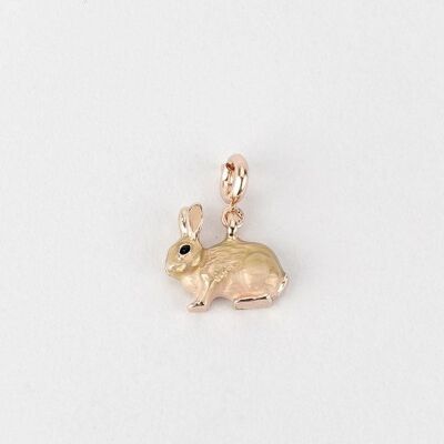 Enamel Rabbit Charm