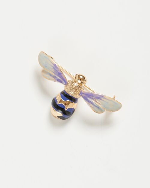 Enamel Bee Brooch