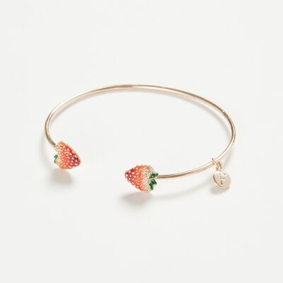 Enamel Strawberry Bangle