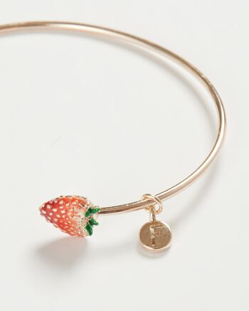 Bracelet Émail Fraise 2