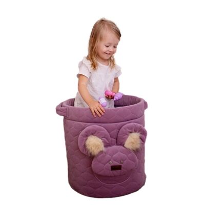 Teddy toy basket Heather Bees