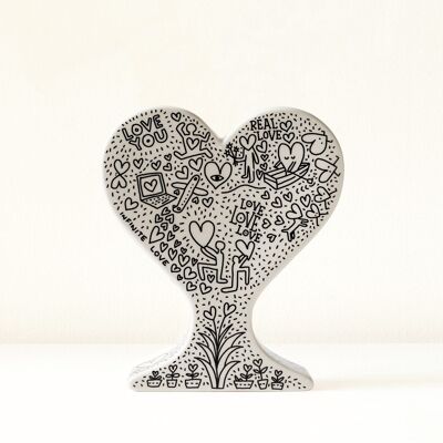 Vaso in Ceramica Cuore Cor Amore infinito