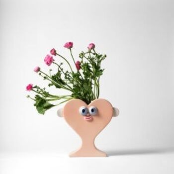 Vase coeur en céramique fait main "La Alegría" 3