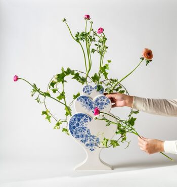 Vase coeur en céramique fait main "Tour d'amour" 3