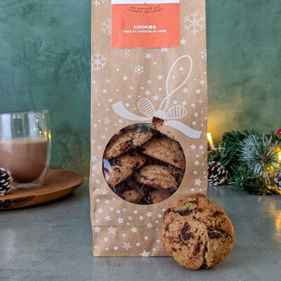 Walnut and dark chocolate shortbread cookies - 330g
