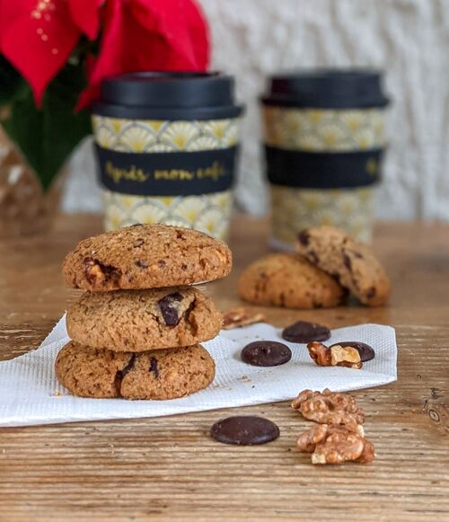 Cookies sablés noix et chocolat noir - SANS GLUTEN - 330g