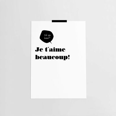 Poster: Je t'aime beaucoup