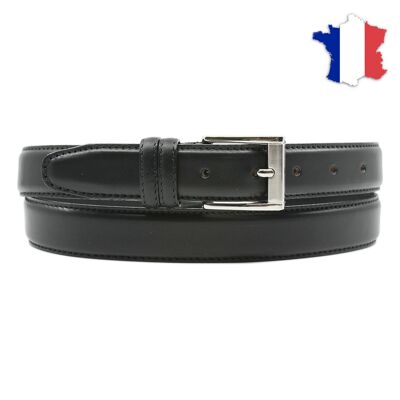 Full grain leather belt made in france FR6653