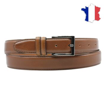 Ceinture en cuir pleine fleur fabriqué en france FR6654 5