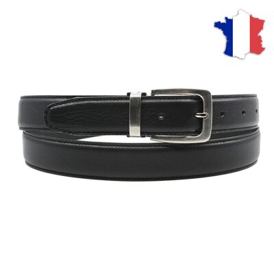 Full grain leather belt made in france FR6647