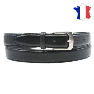 Full grain leather belt made in france FR6660