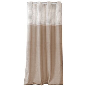 Rideau CHARME galon dentelle BEIGE NATUREL 140x240cm 2