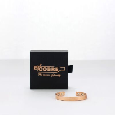 Pulsera magnética de cobre puro con caja de regalo (diseño 15-S)