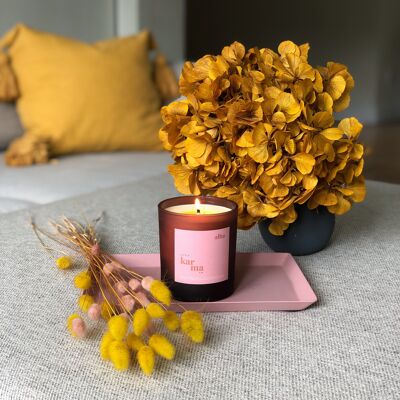 alba | balancing bergamot + rose refillable large candle [220g]