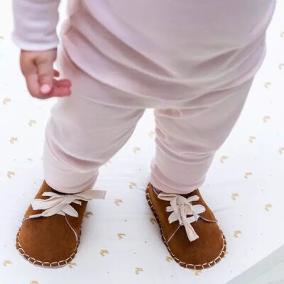 Chaussons bébé Sacha cannelle