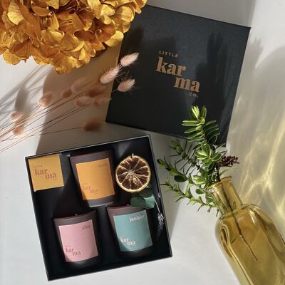wellbeing set | scented candle trio gift set