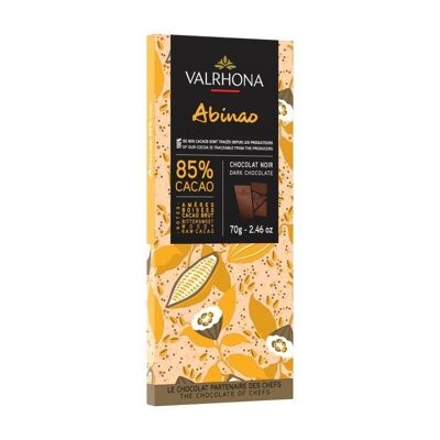 Tablet 70g, ABINAO 85%, VALRHONA