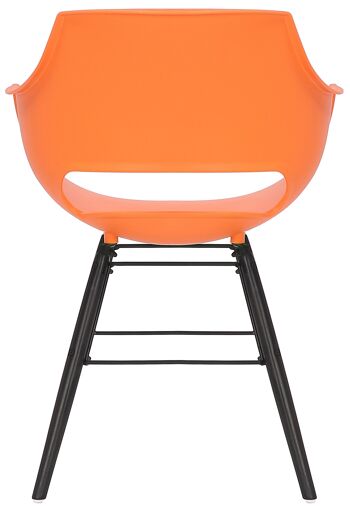 Oviglio Chaise de Salle à Manger Plastique Orange 6x58cm 4