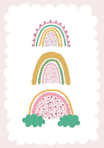 Affiche | Menthe | Rainbows | A3 2