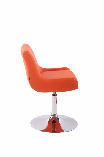 Fauteuil Luzio Cuir Artificiel Orange 7x50cm 2