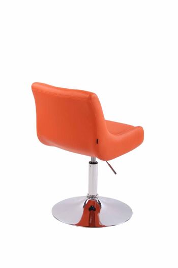 Fauteuil Luzio Cuir Artificiel Orange 7x50cm 3