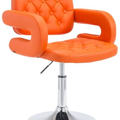 Chieve Fauteuil Kunstleer Oranje 11x55cm