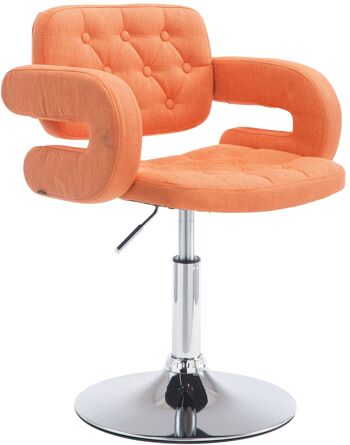 Zugliano Fauteuil Tissu Orange 11x55cm 1