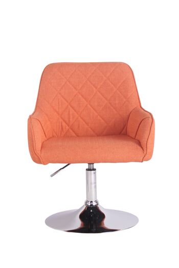 Scrofario Fauteuil Tissu Orange 8x58cm 2