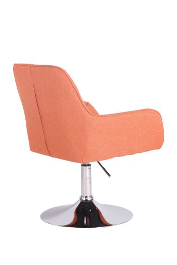 Scrofario Fauteuil Tissu Orange 8x58cm 4